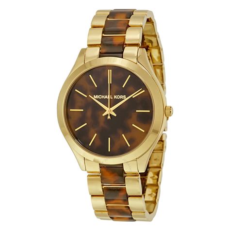 michael kors tortoise rose gold watch|Michael Kors mk4284.